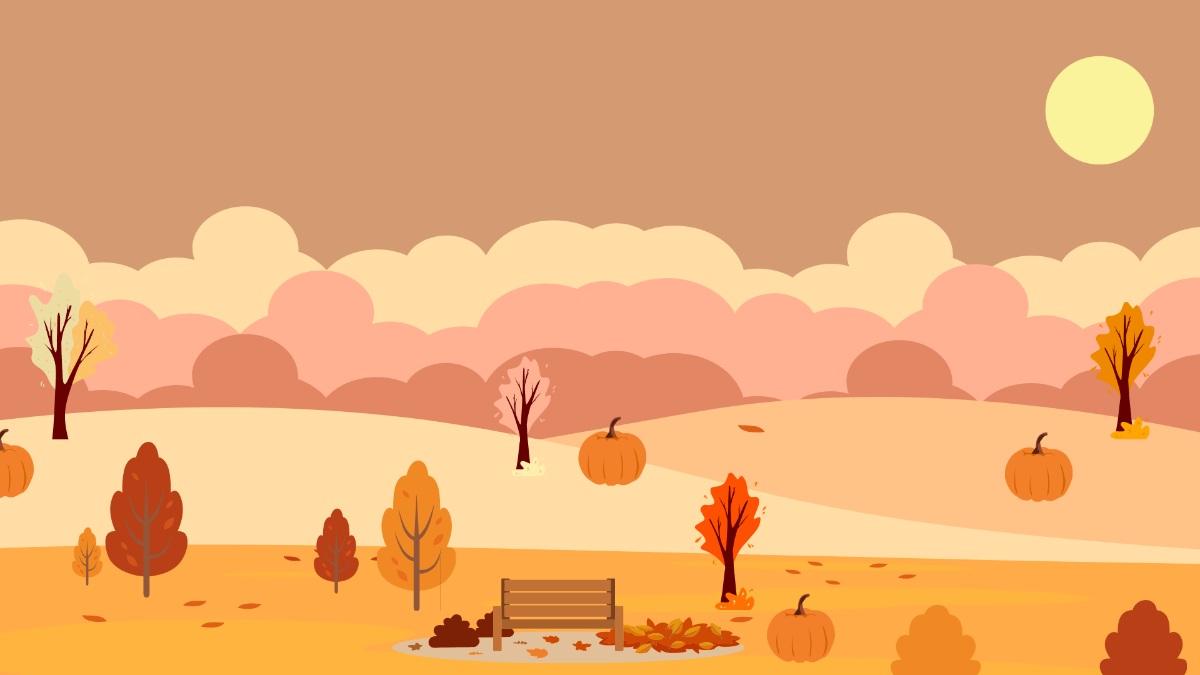 Fall Outdoor Background Template