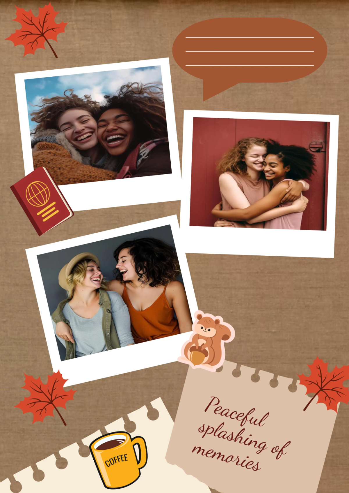 Free Polaroid Photo Journal Template to Edit Online