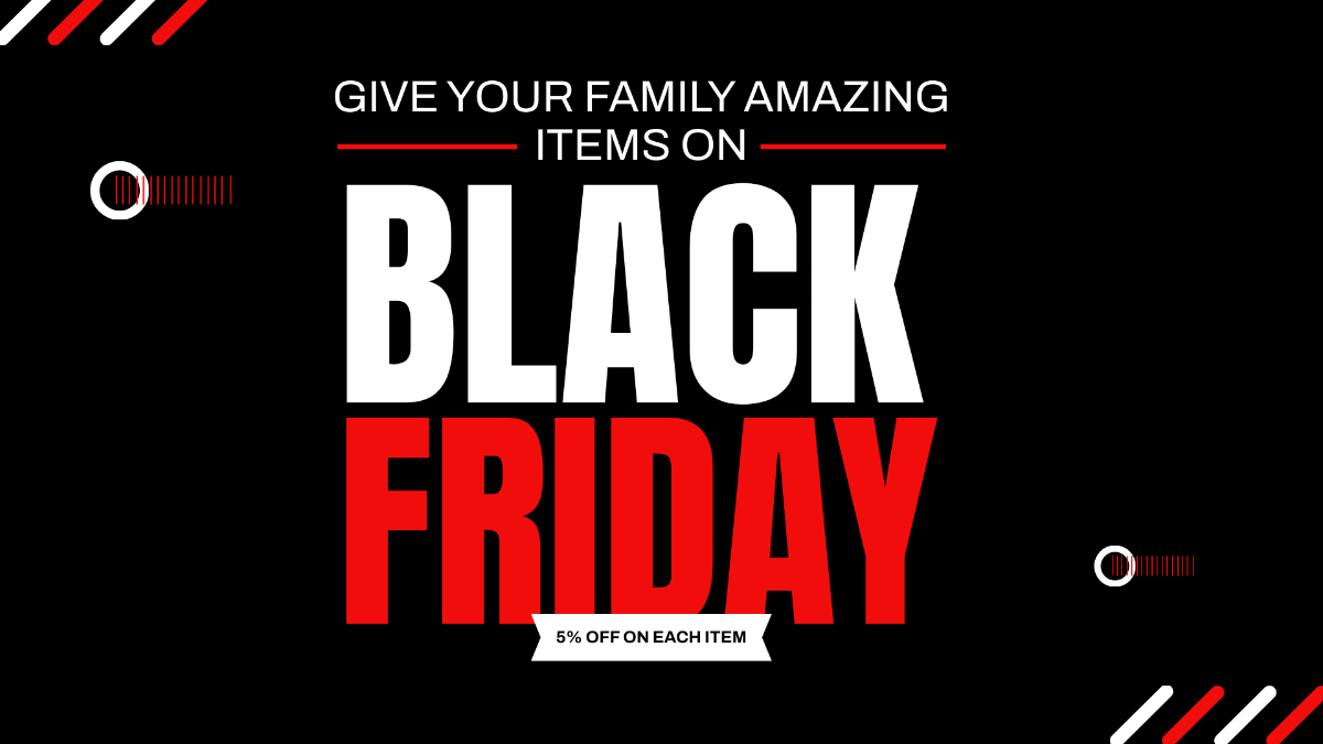Black Friday Flyer Background Template