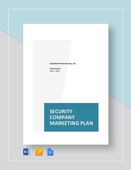 security company marketing plan