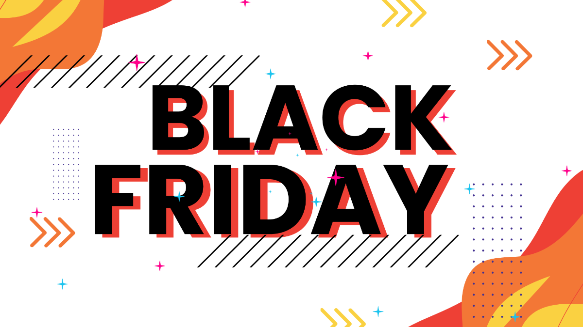 Free Black Friday Colorful Background Template