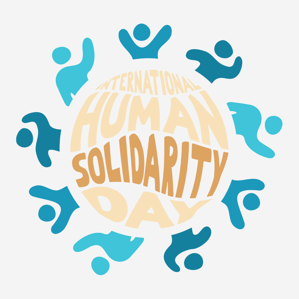 International Human Solidarity Day Vector Template