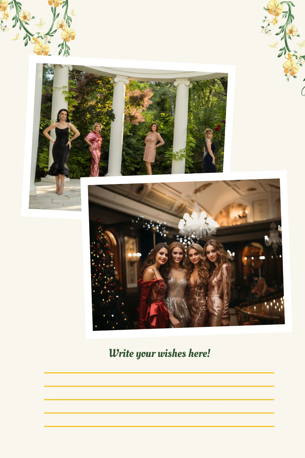 Free Polaroid Guestbook Sign Template to Edit Online