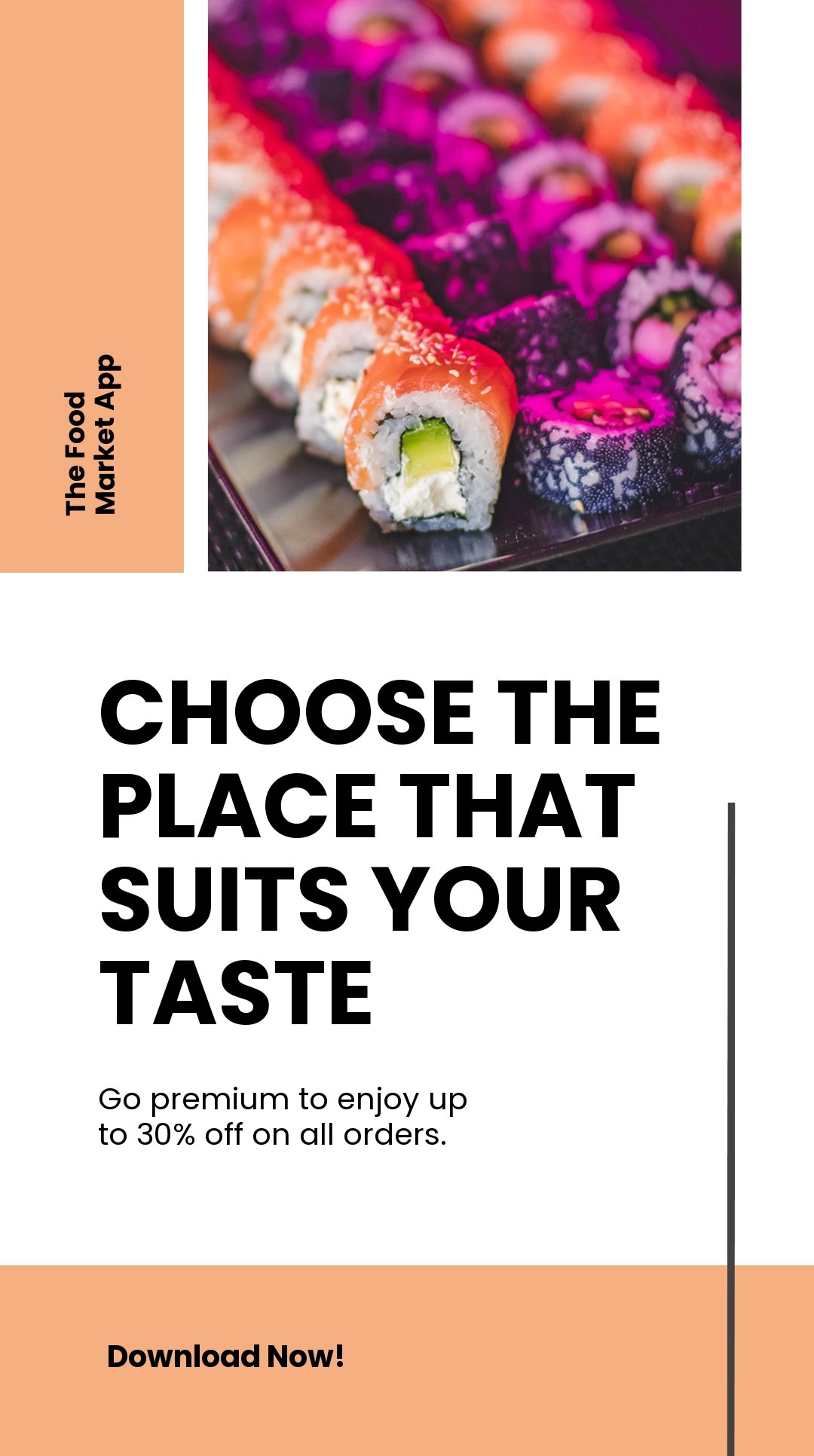 Free Editable Food App Promotion Instagram Story Template.jpe