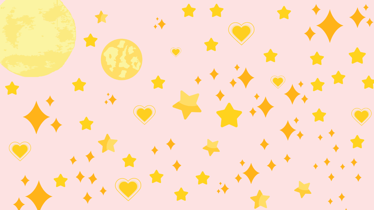 Free Yellow Girly Background Template