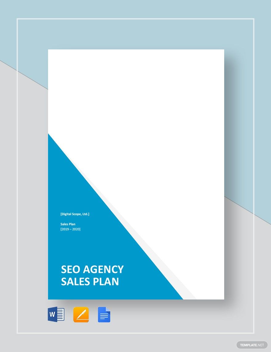 SEO Agency/Company Sales Plan Template
