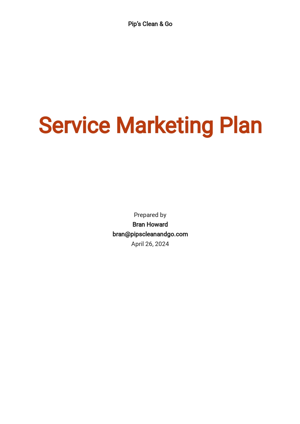 Sample IT Service Plan Template [Free PDF] - Google Docs, Word, Apple