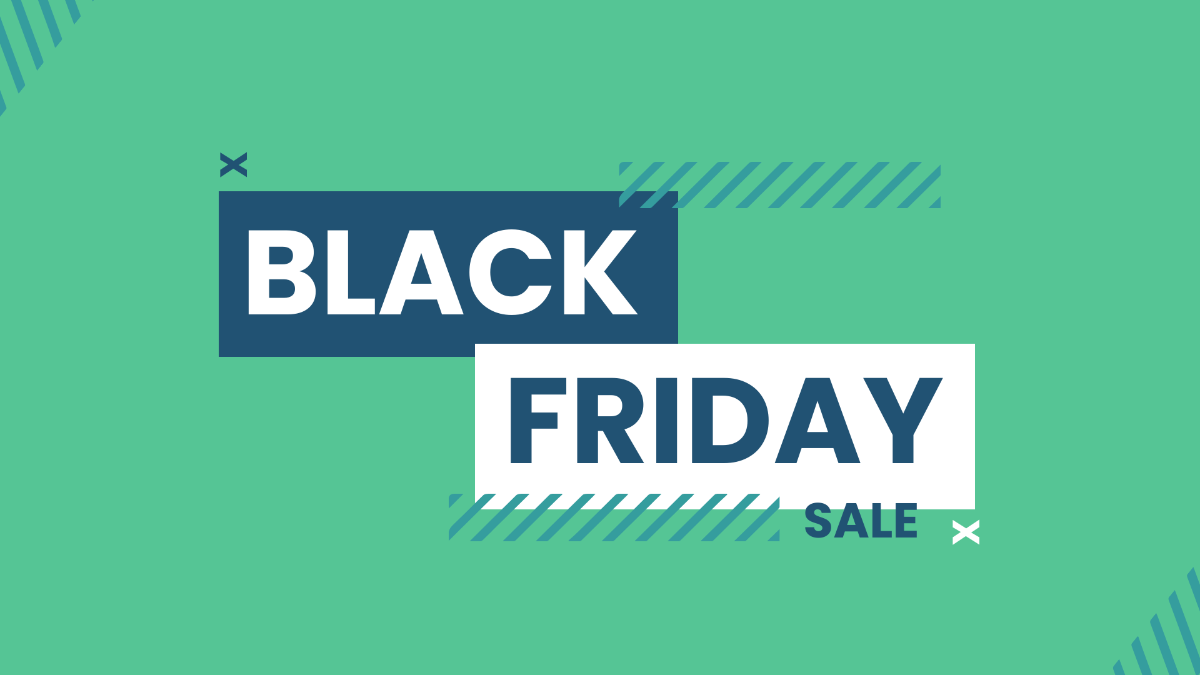 Black Friday Green Background Template