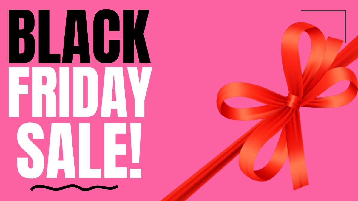 Black Friday Pink Background Template