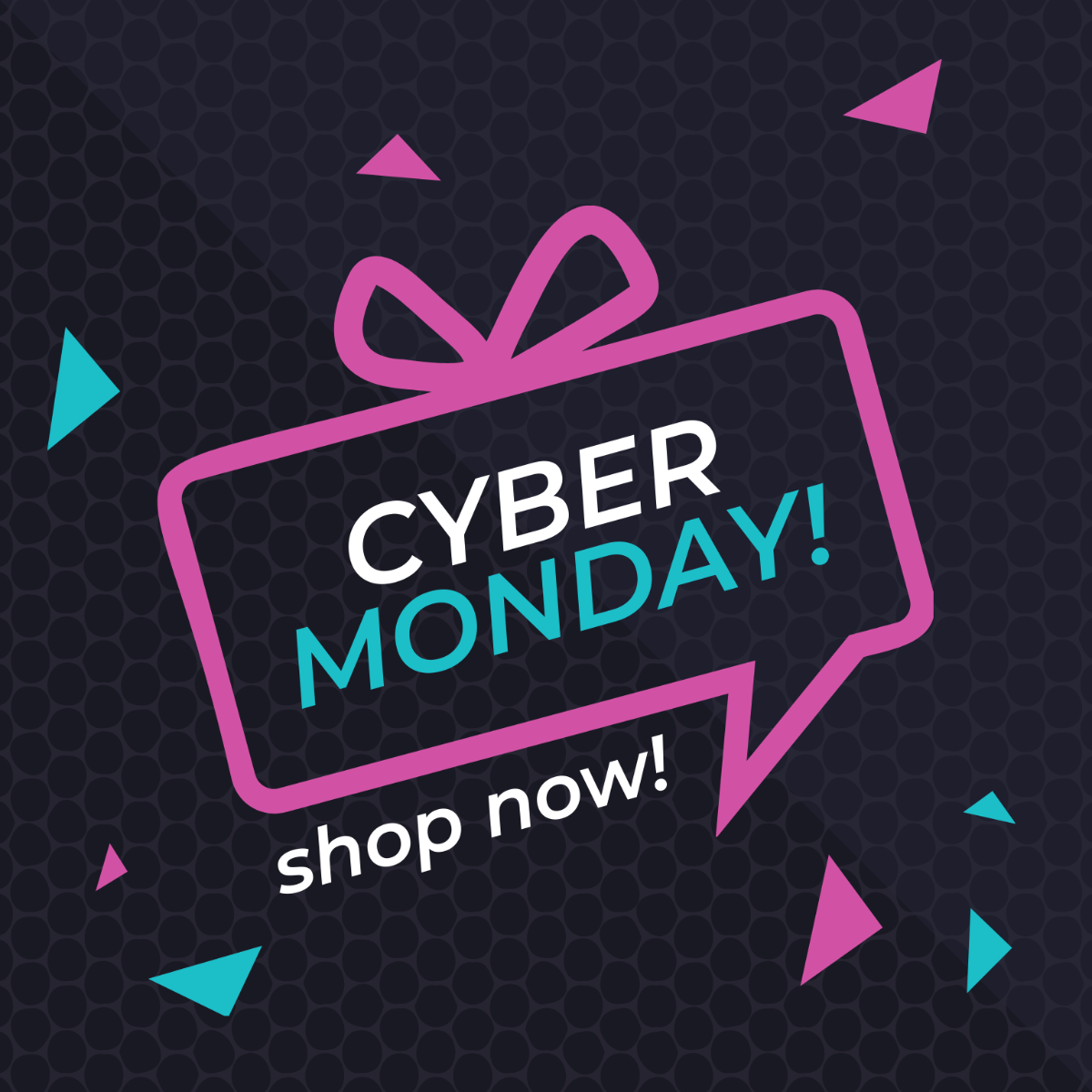 Cyber Monday Graphic Vector Template