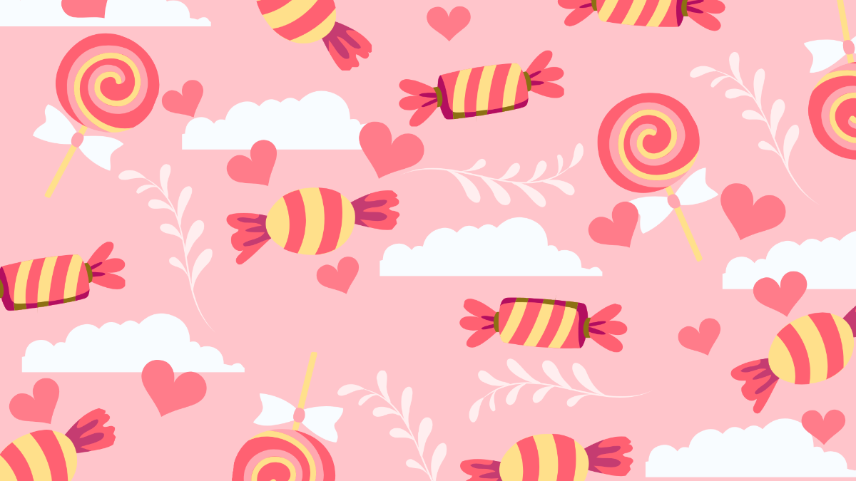 Free Girly Pattern Background Template