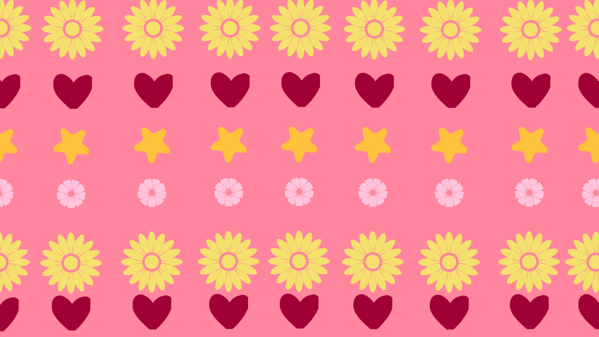 Seamless Girly Background Template