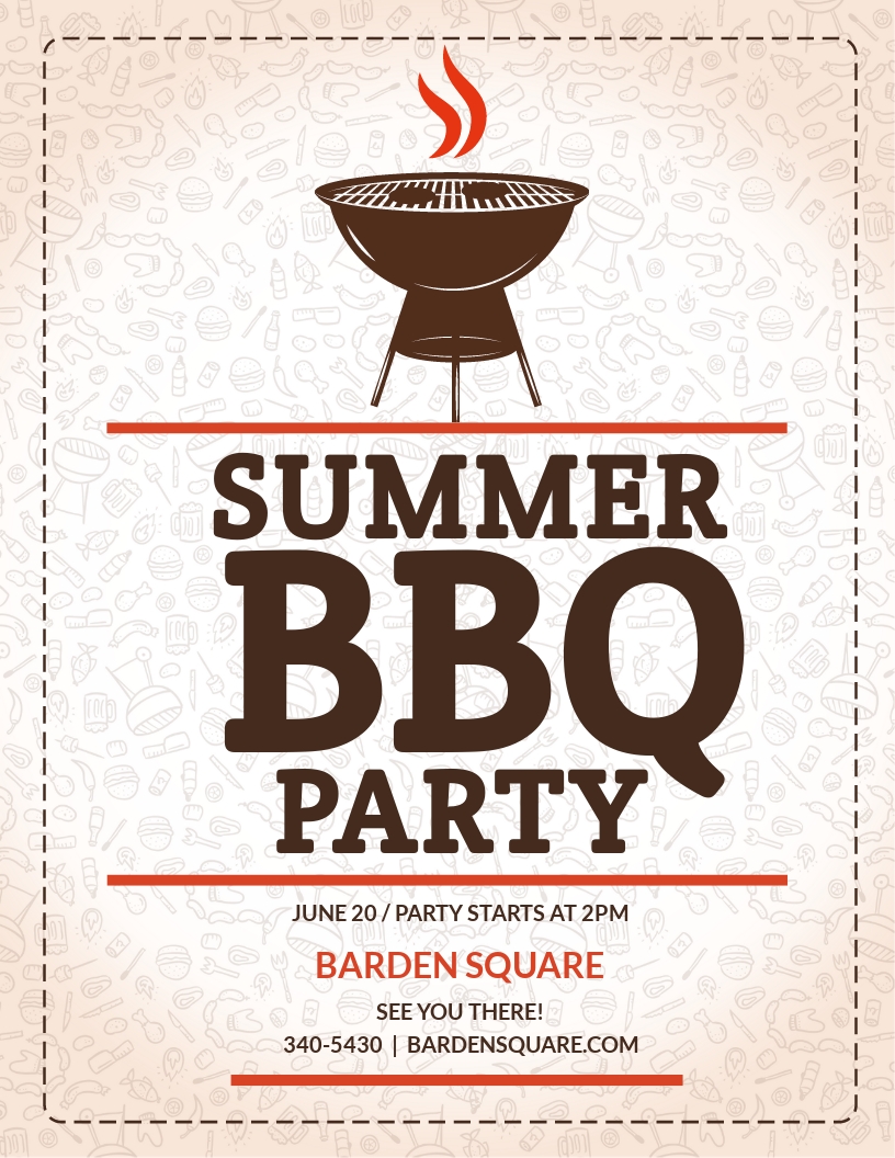 17 FREE BBQ Flyer Templates Customize Download Template