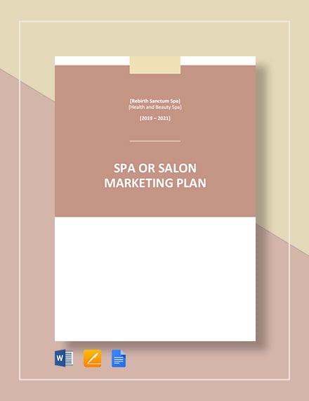 spa or salon marketing plan