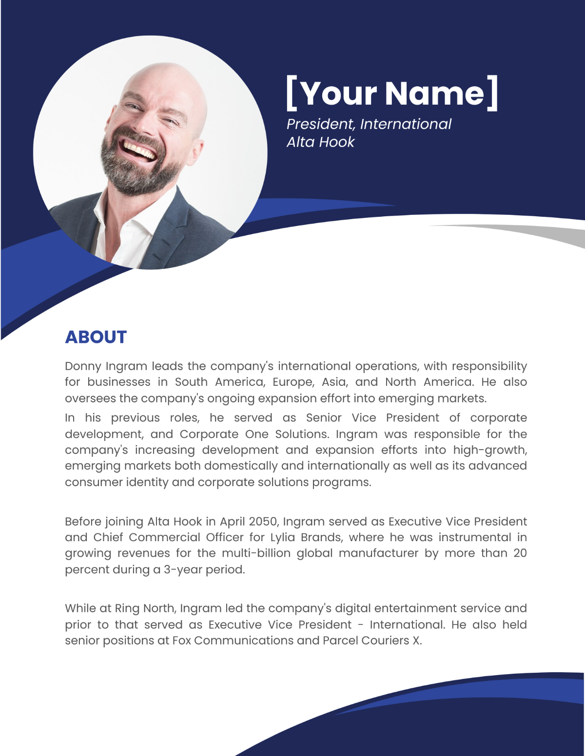 Professional Biography Template