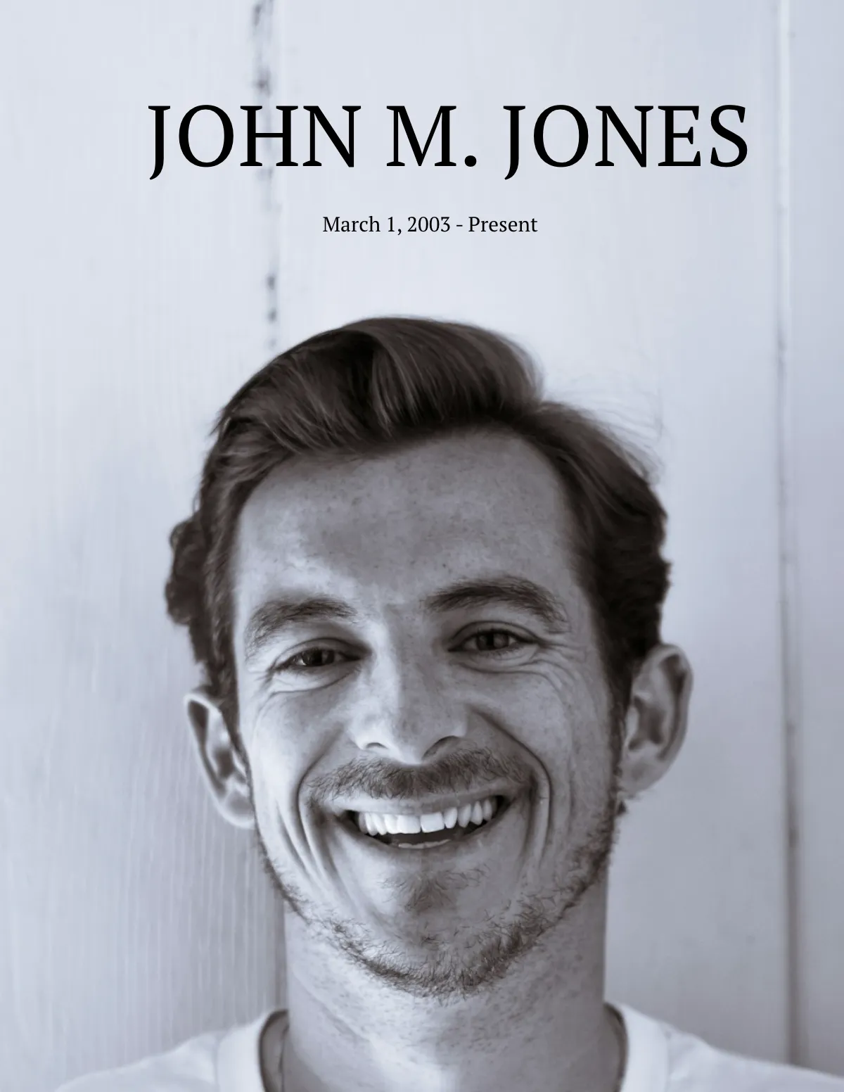 Free Creative Biography  Template to Edit Online