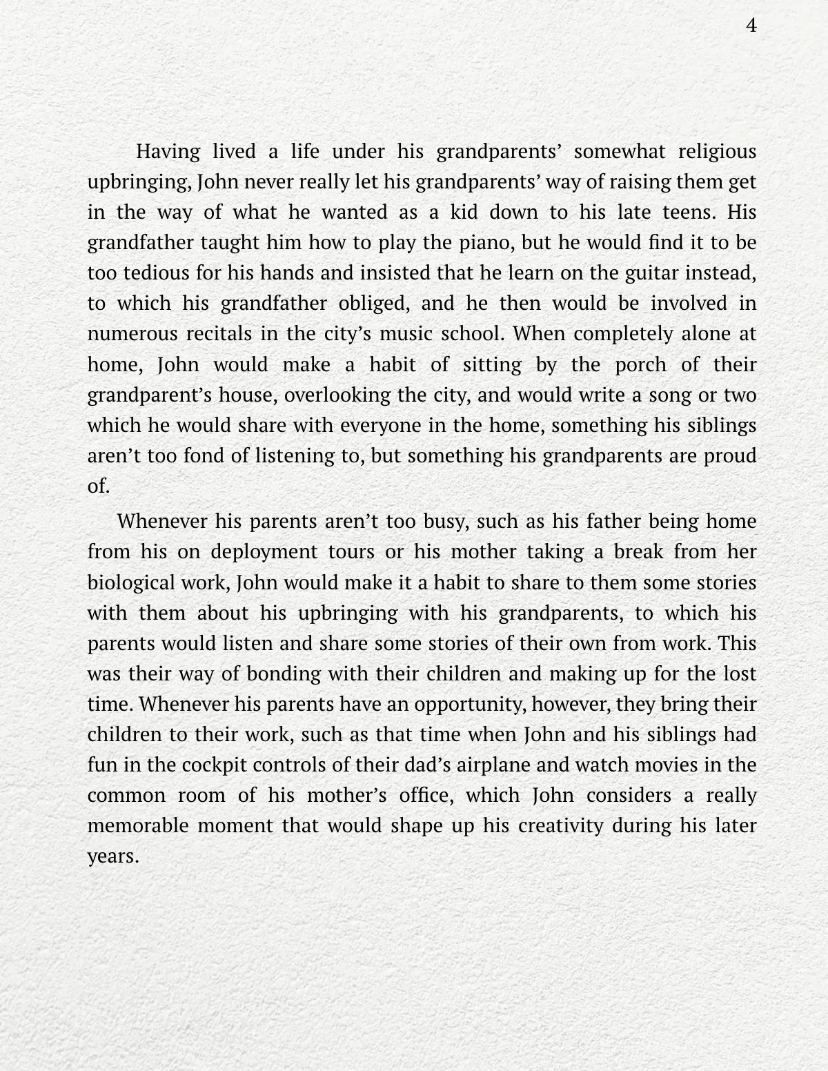 Free Creative Biography  Template to Edit Online