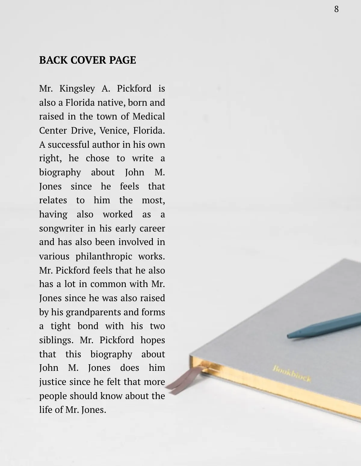 Free Creative Biography  Template to Edit Online