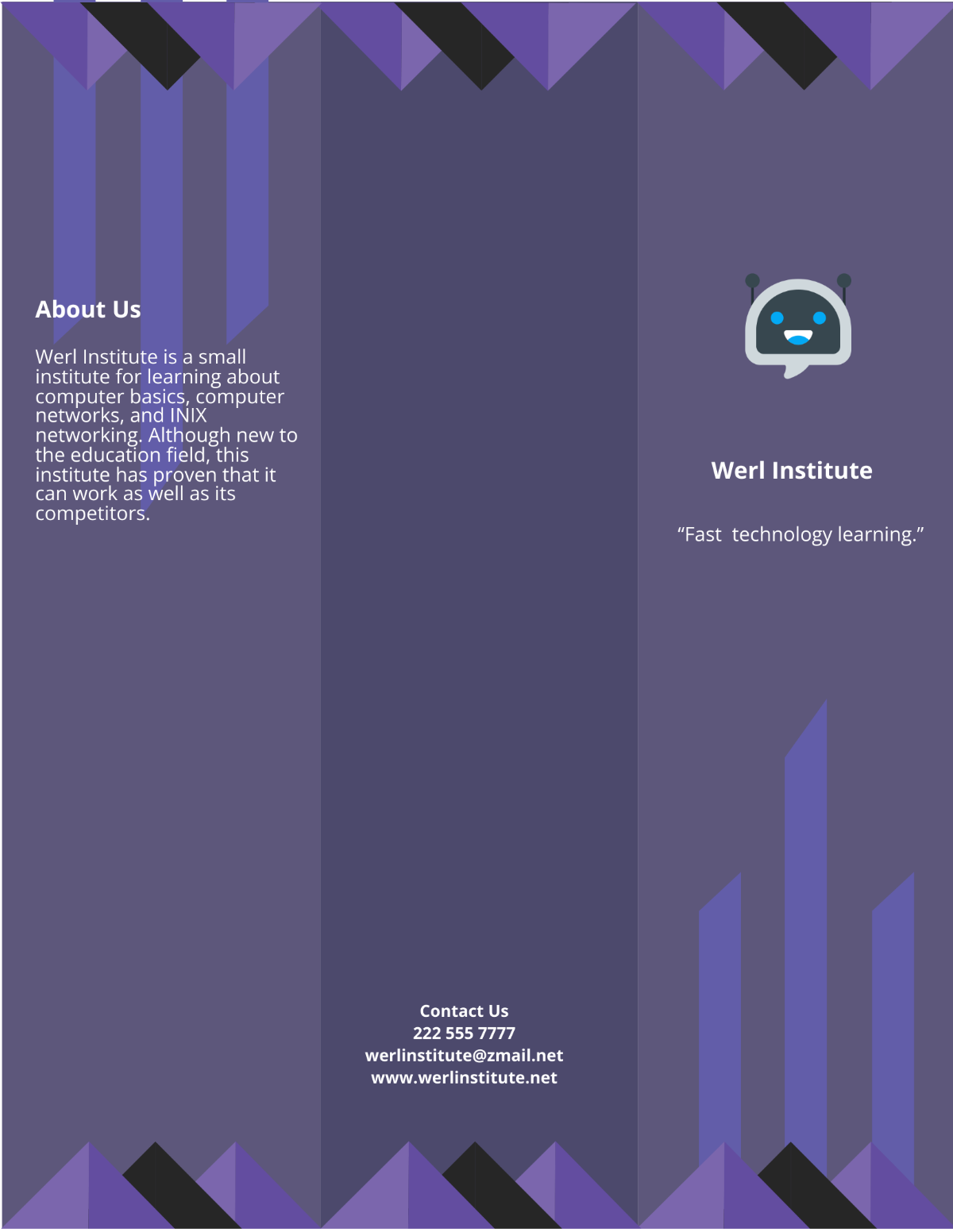 Creative Computer Institute Brochure Template - Edit Online & Download