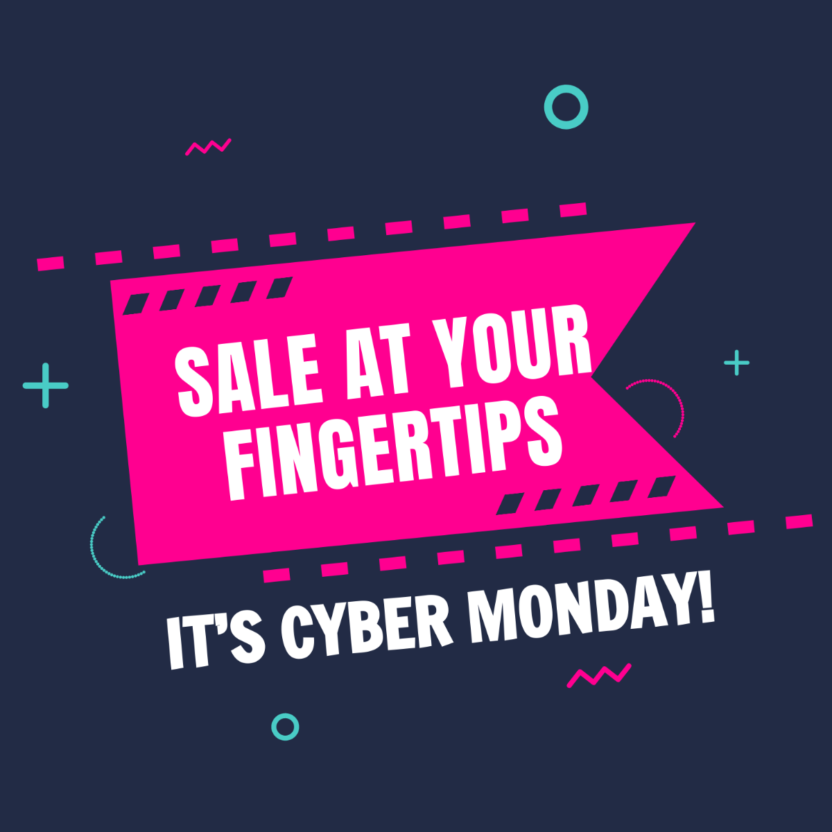 Free Cyber Monday Sale Vector Template