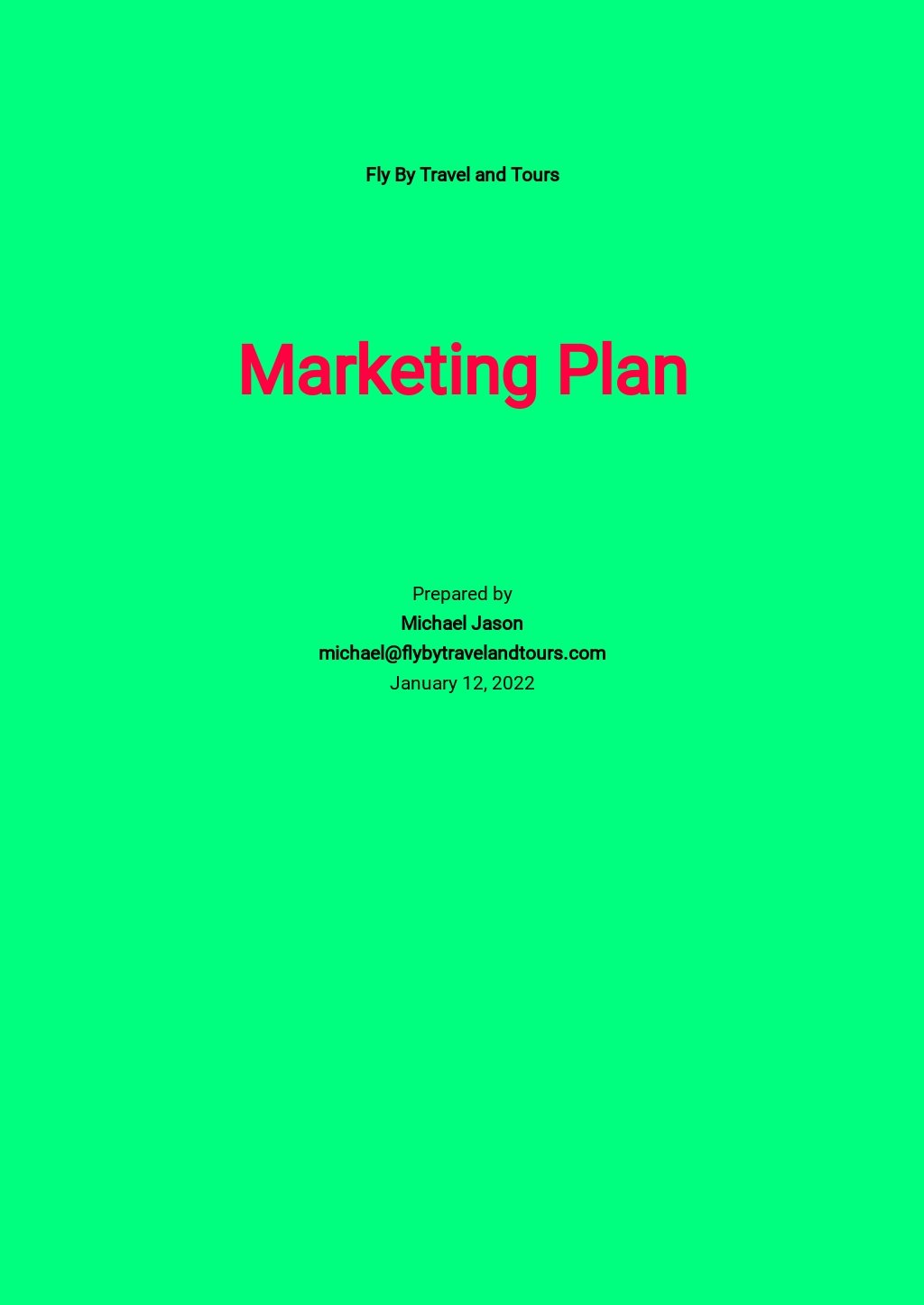 creative agency business plan template