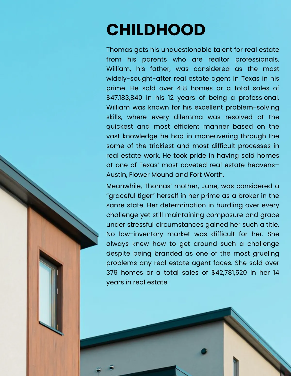 Free Real Estate Agent Biography Template to Edit Online