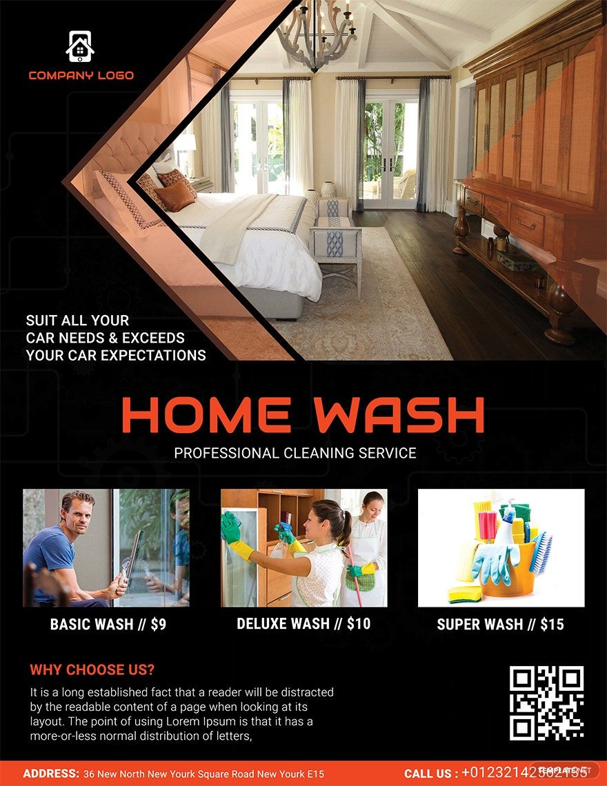 Home Cleaning Service Flyer Template