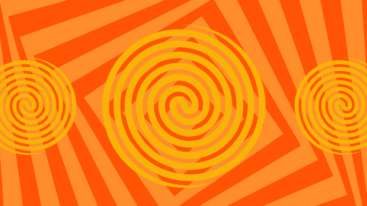 Free Orange Trippy Background Template
