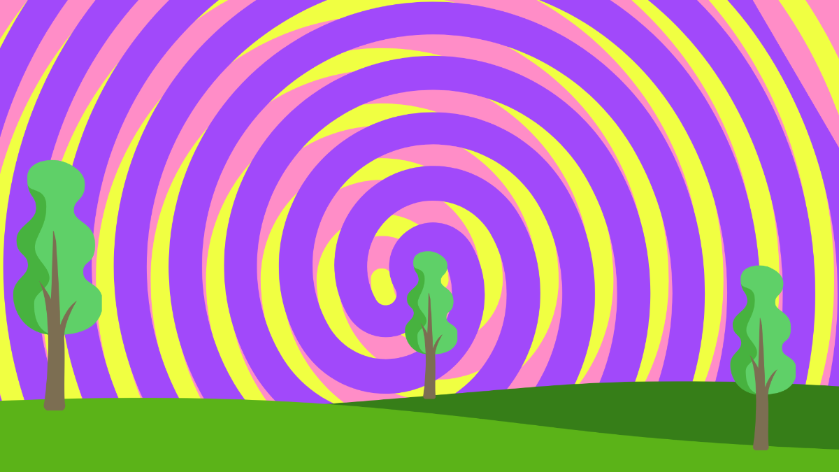 Trippy Nature Background Template