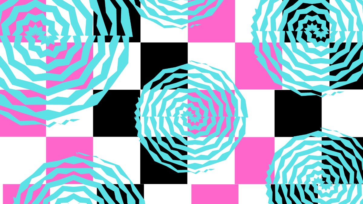 Trippy Checkered Background Template