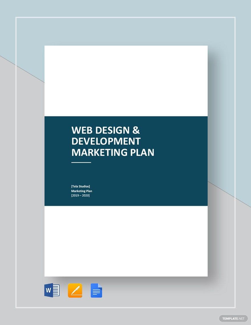 Web Design and Development Marketing Plan Template