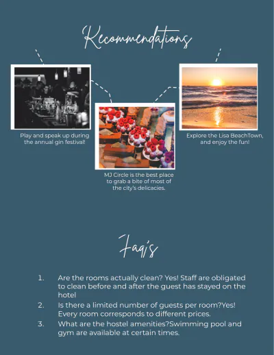Free Welcome Book Template to Edit Online