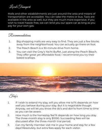 Free Host Welcome Book Template to Edit Online