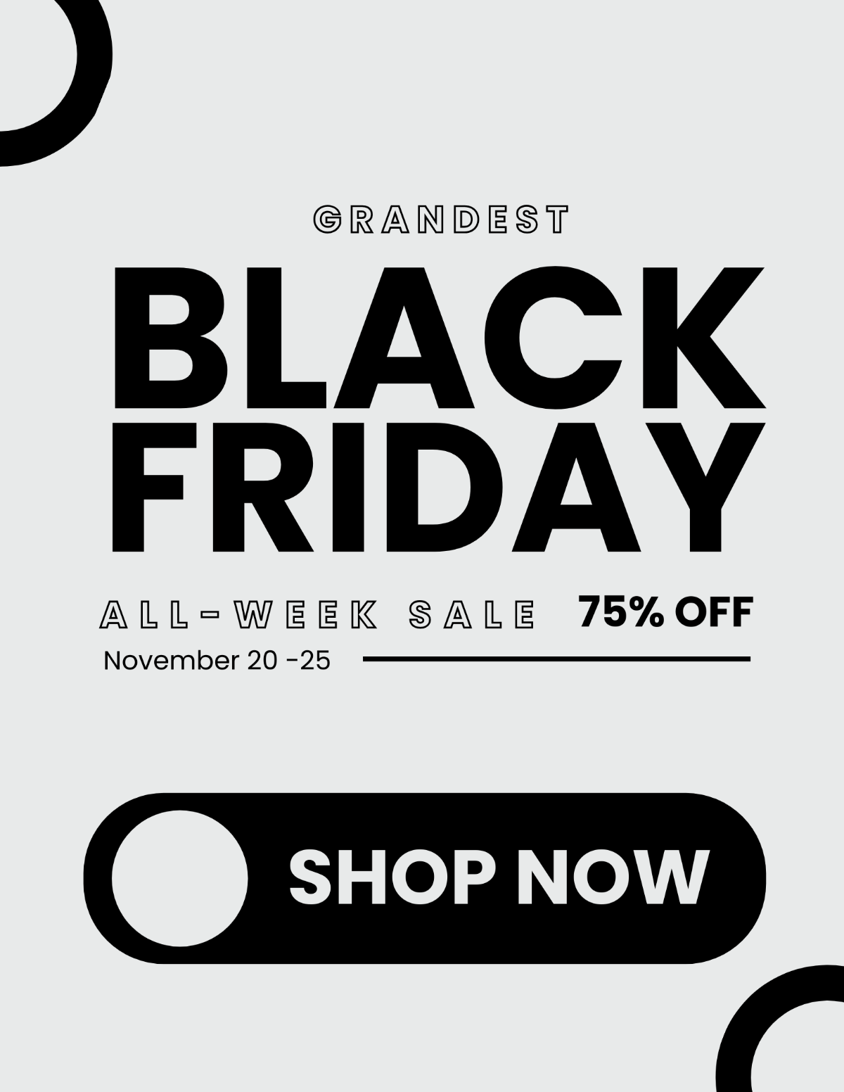 Black Friday Advertising Flyer Template - Edit Online & Download