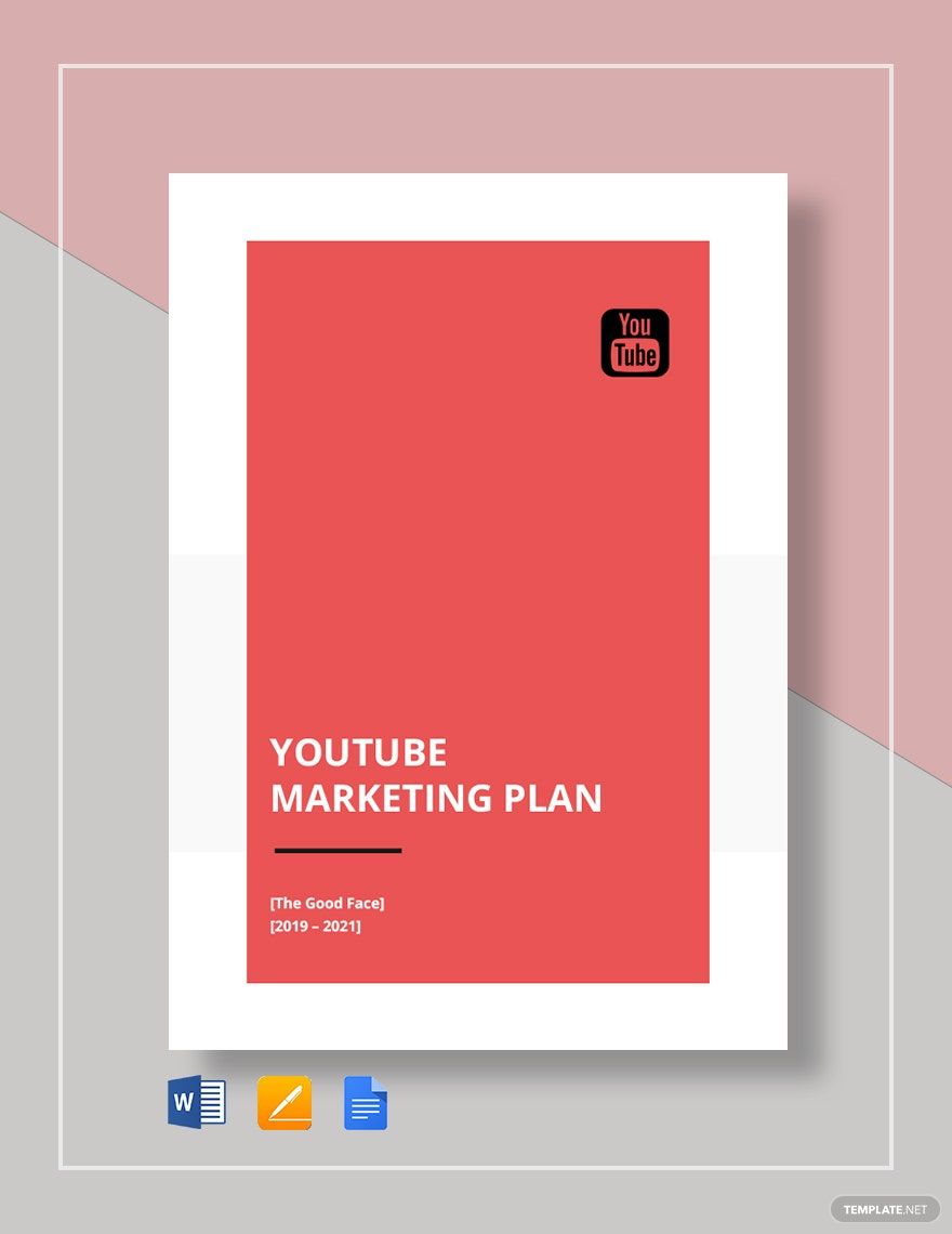 YouTube Marketing Plan Template