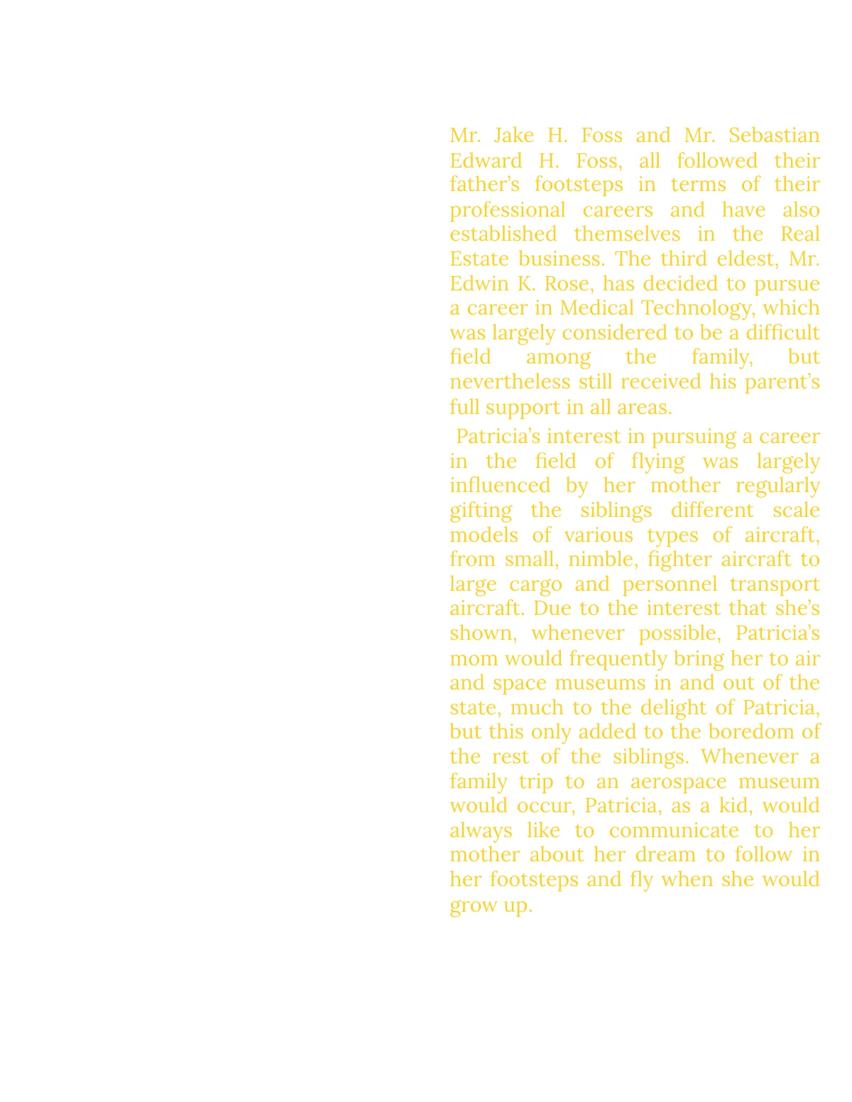 Free School Biography Template to Edit Online