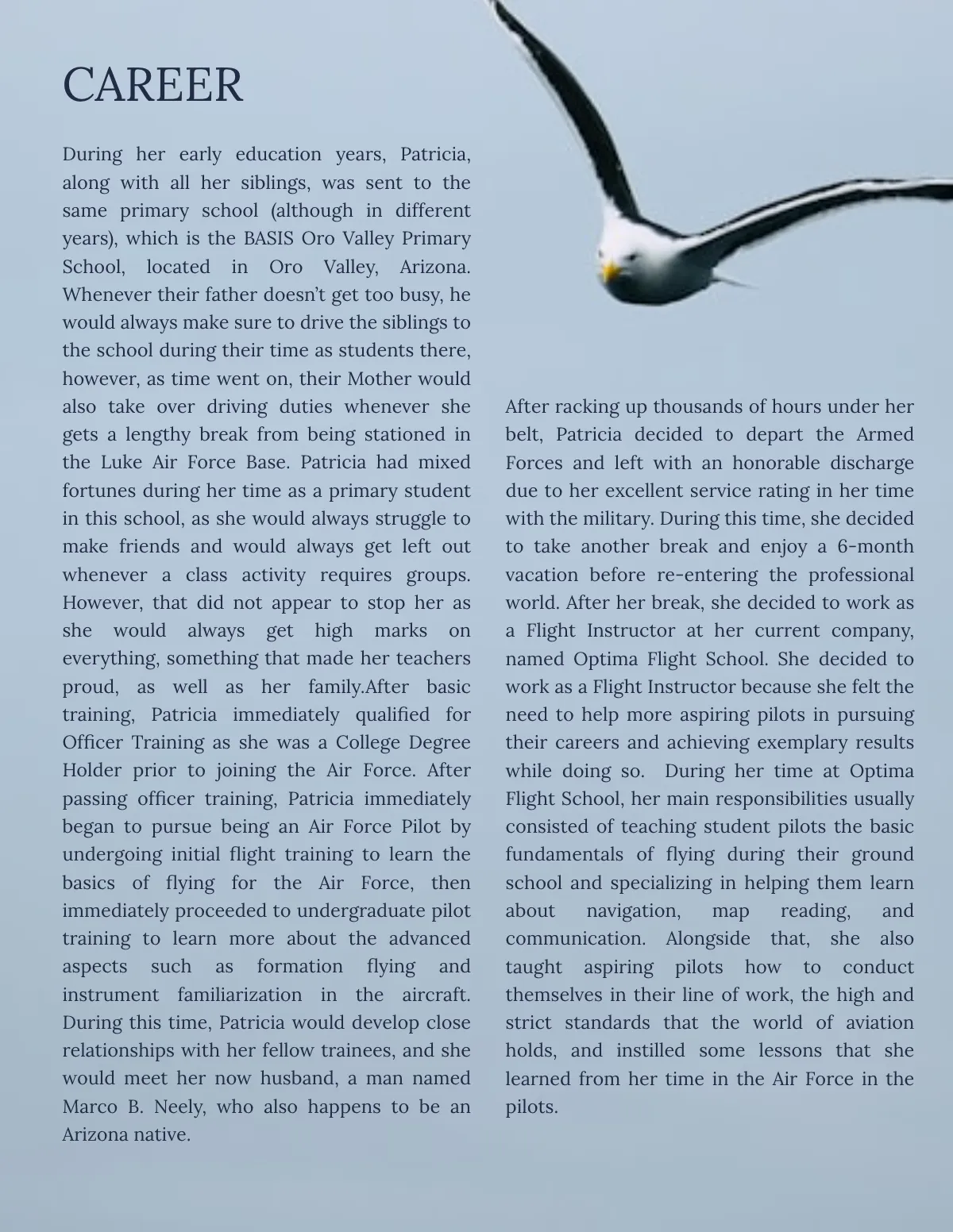 Free School Biography Template to Edit Online