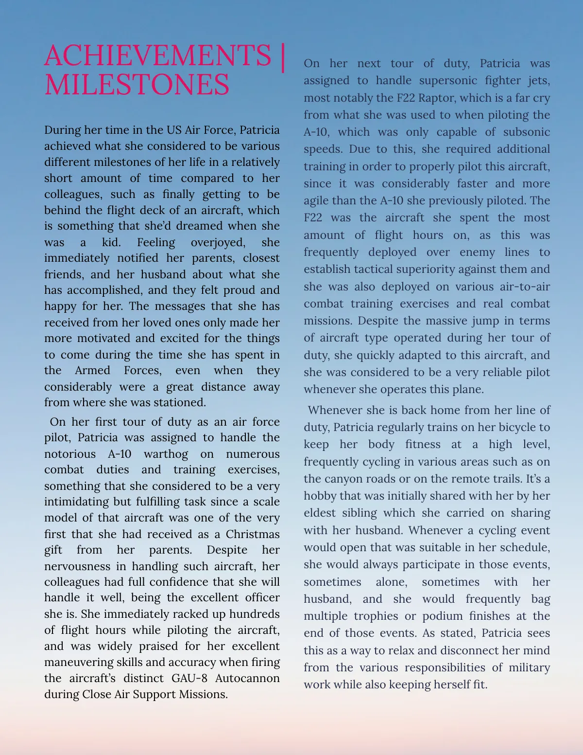 Free School Biography Template to Edit Online