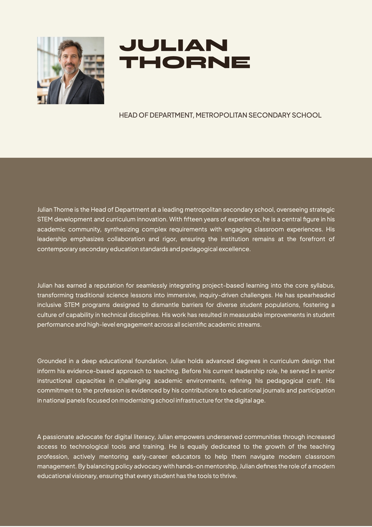 Free School Biography Template to Edit Online Free School Biography Template to Edit Online