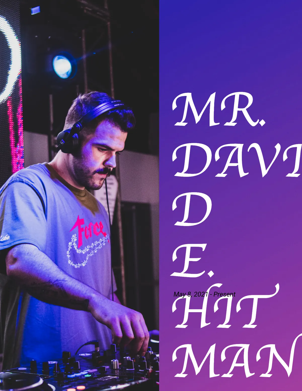 Free Dj Biography Template to Edit Online