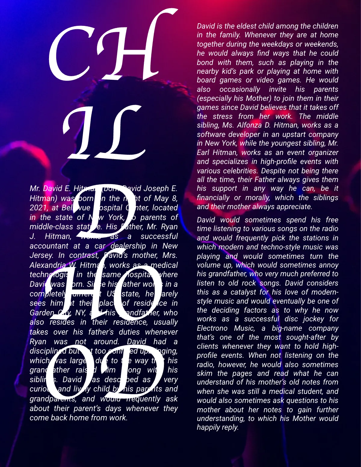 Free Dj Biography Template to Edit Online