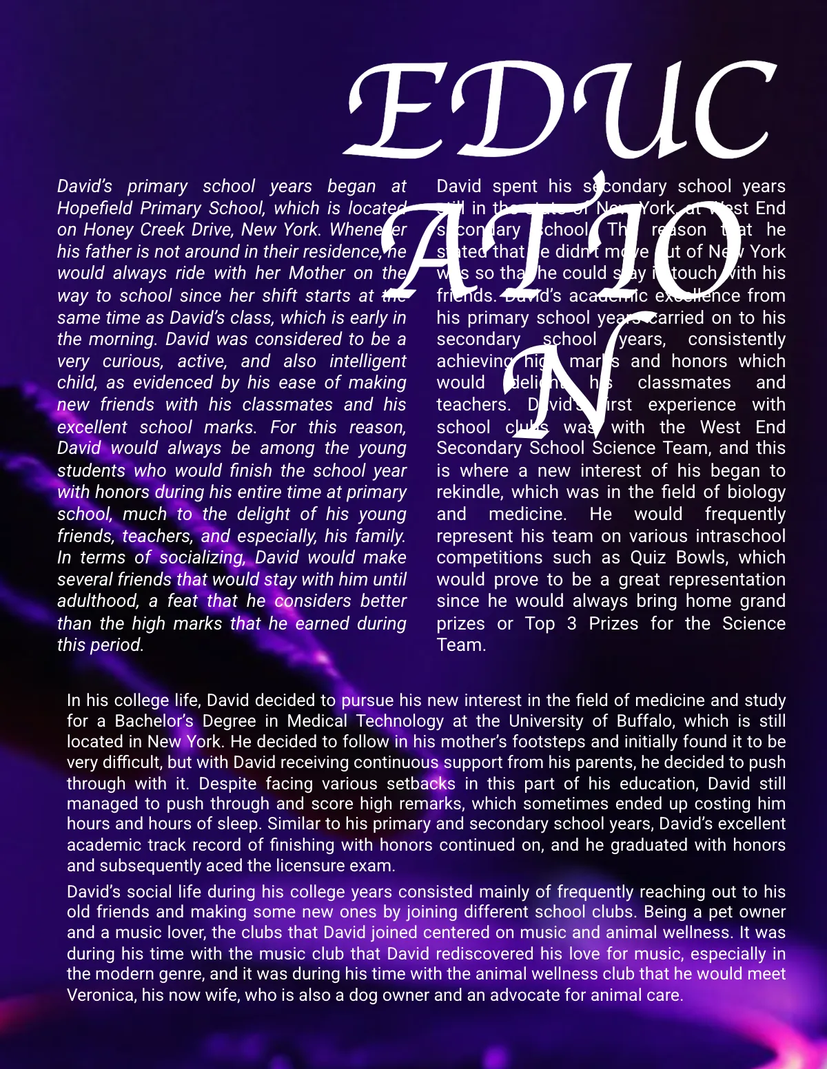 Free Dj Biography Template to Edit Online