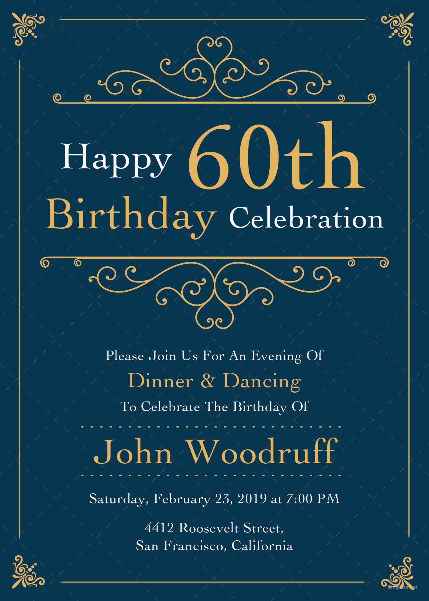 birthday invitation template word free download