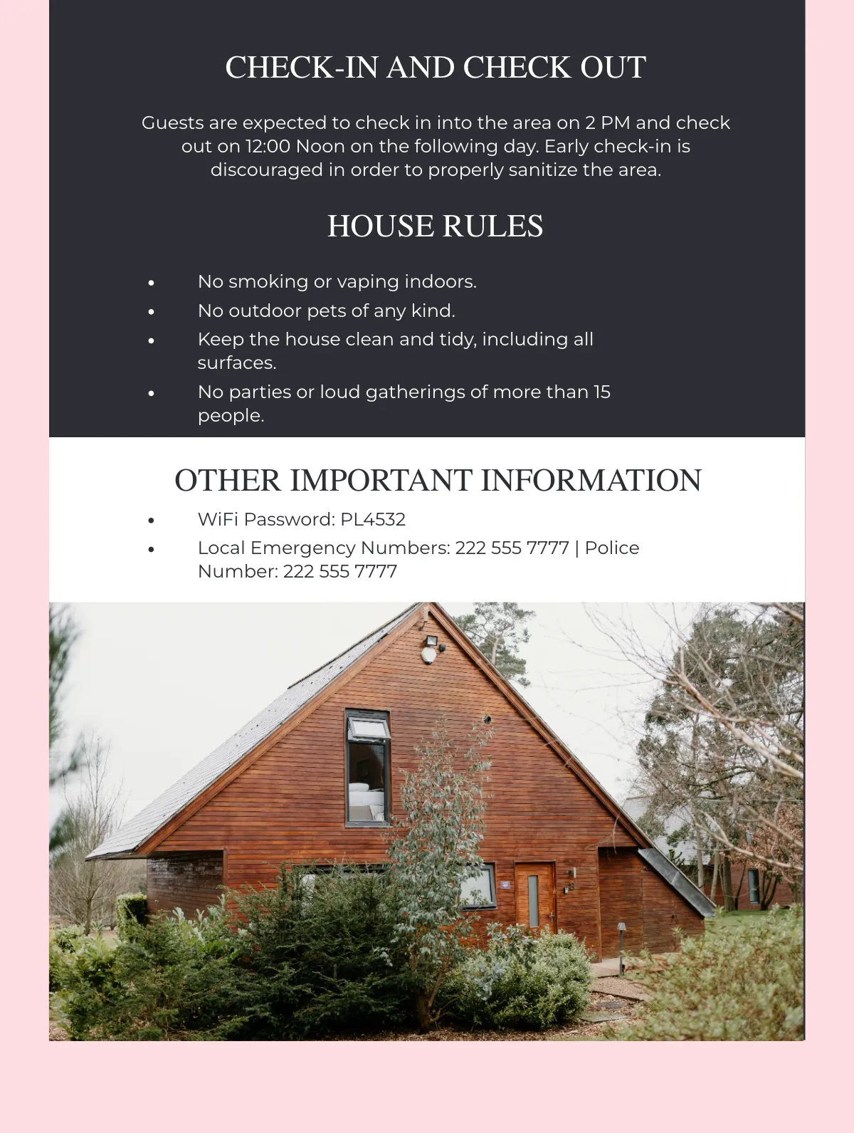 Free Rental Property Welcome Book Template to Edit Online