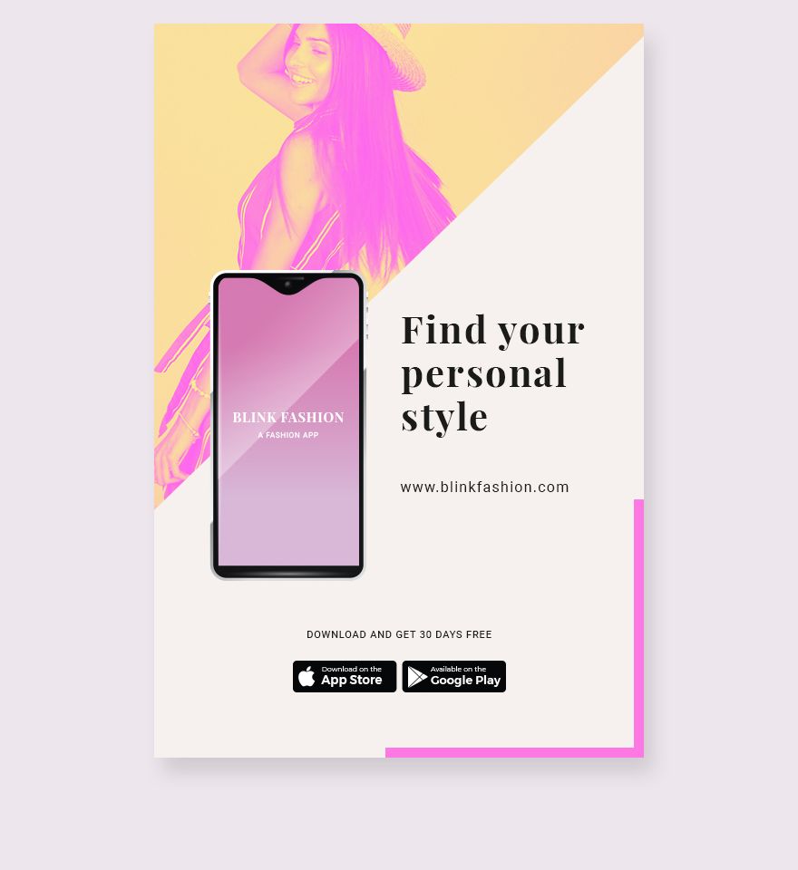 Fashion Store App Promotion Tumblr Post Template