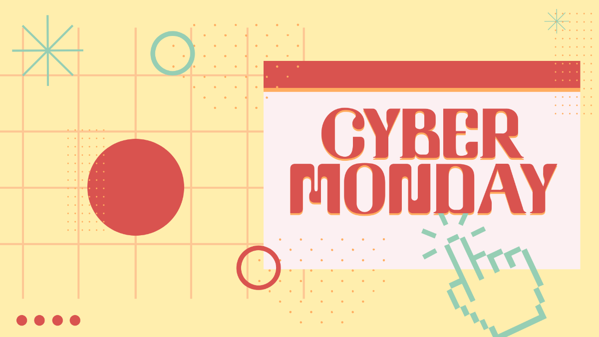 Cyber Monday Light Background Template