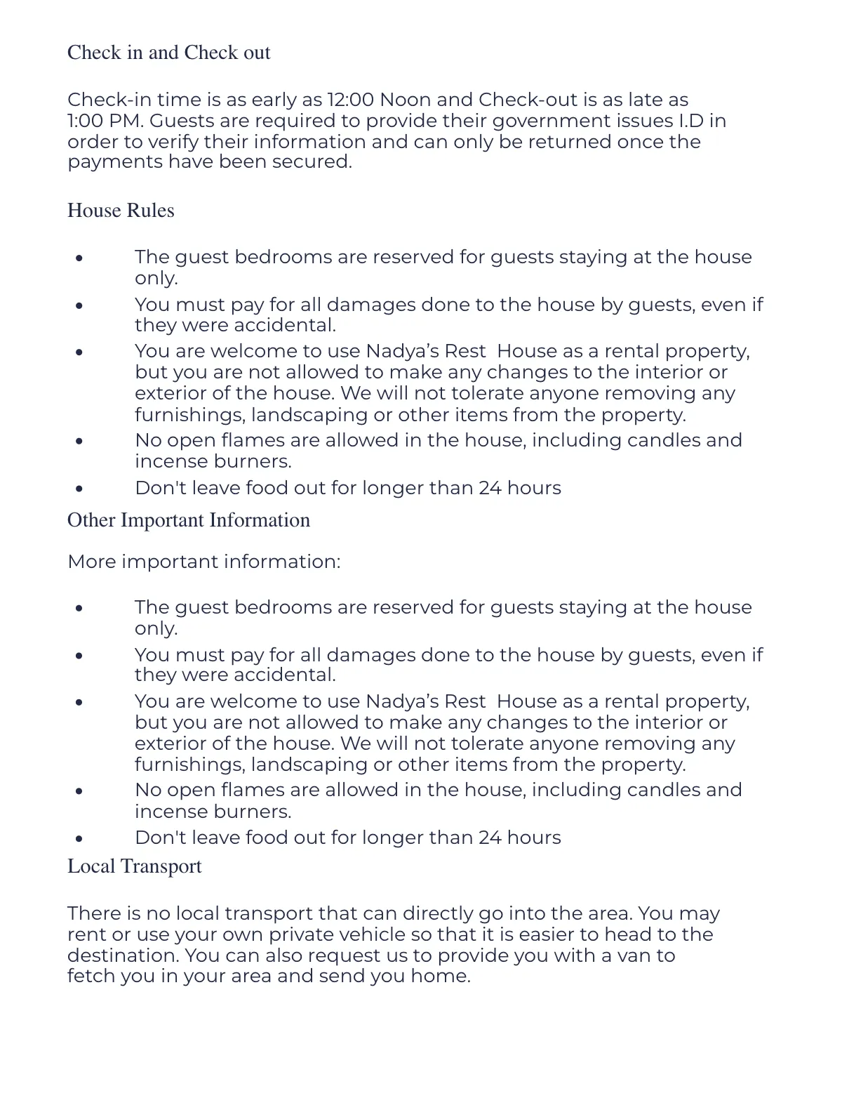 Free Holiday Rental Welcome Book Template to Edit Online