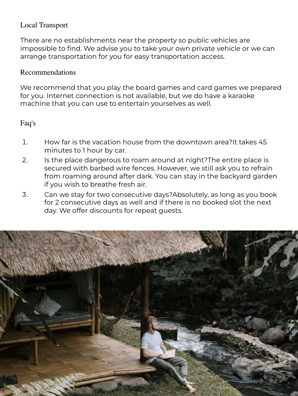 Free Vacation Rental Welcome Book Template to Edit Online