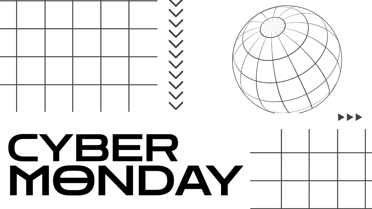 Free Cyber Monday Transparent Background Template