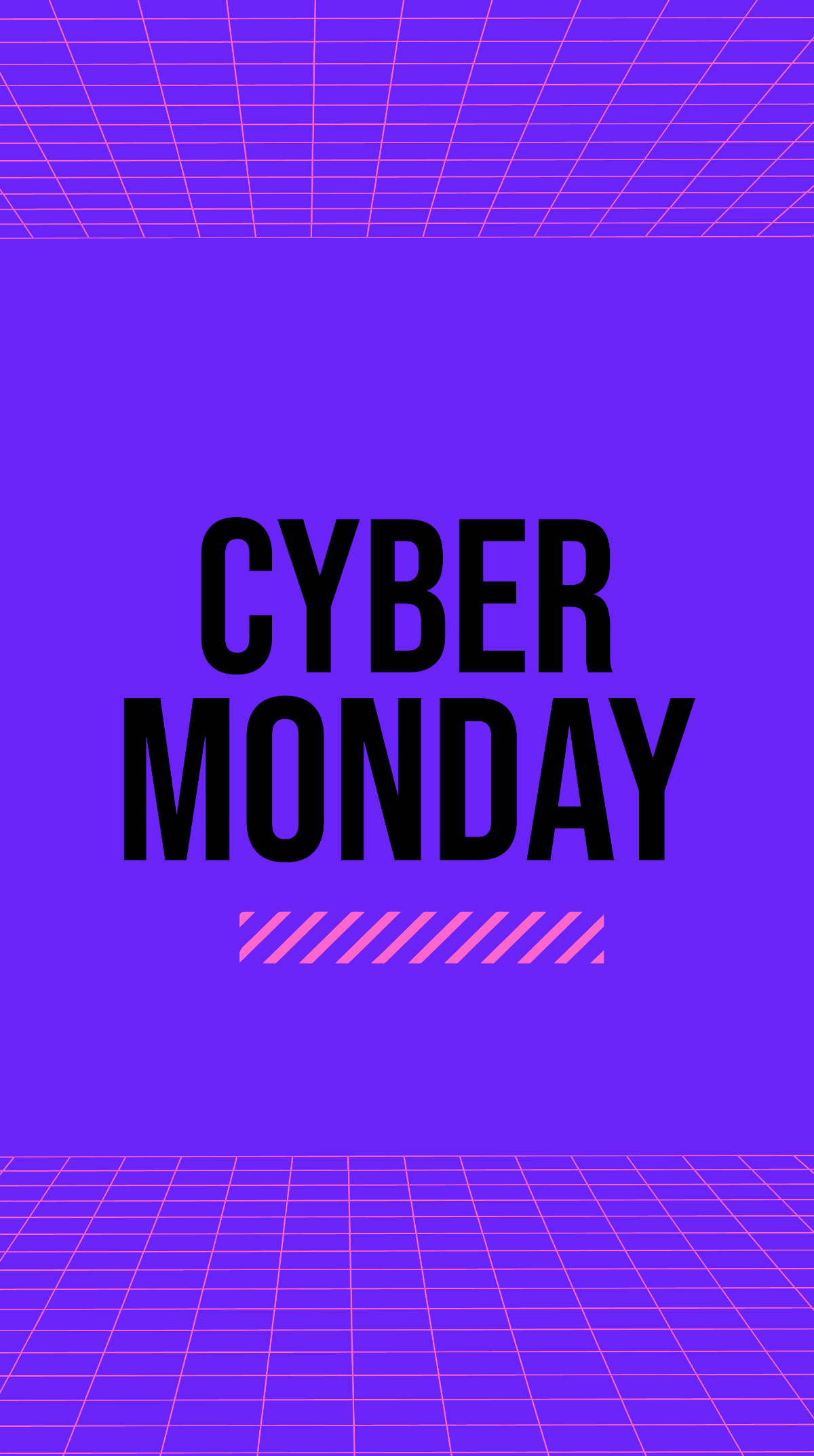 Cyber Monday iPhone Background Template